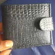 Unisex Leather Wallet - Black/Brown - 2