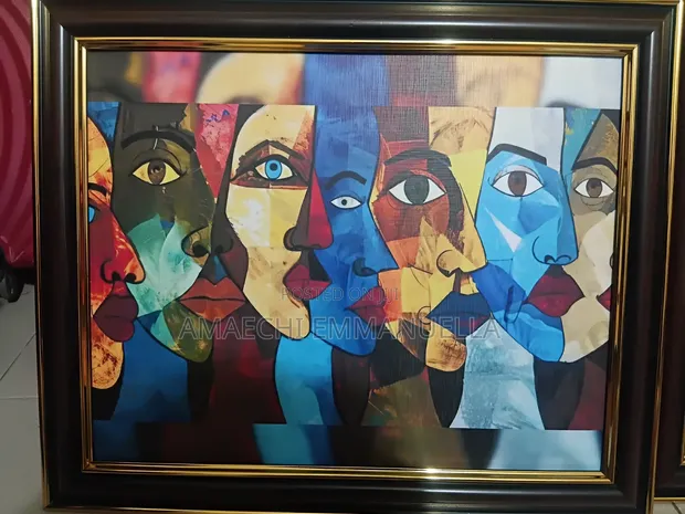 Modern Abstract Cubist Portrait Art - 1