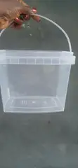 4 Litres Rectangular Transparent Buckets - 2