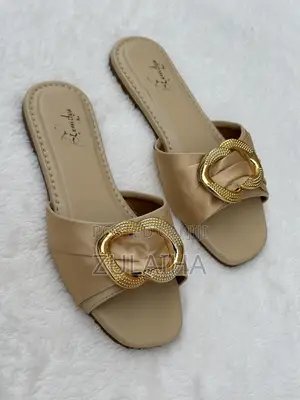 Zemdys Handmade Flat Shoes - Gold