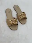 Zemdys Handmade Flat Shoes - Gold - 2