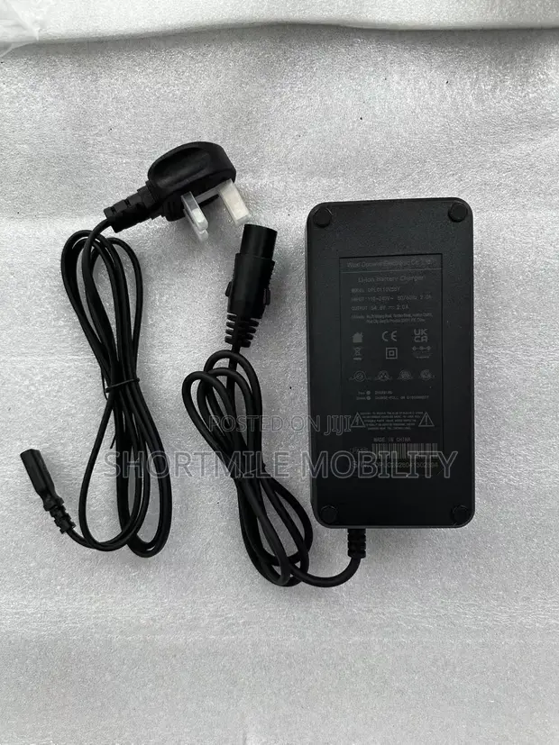 54.6V 2A E-Bike Charger (UK Plug) - 1