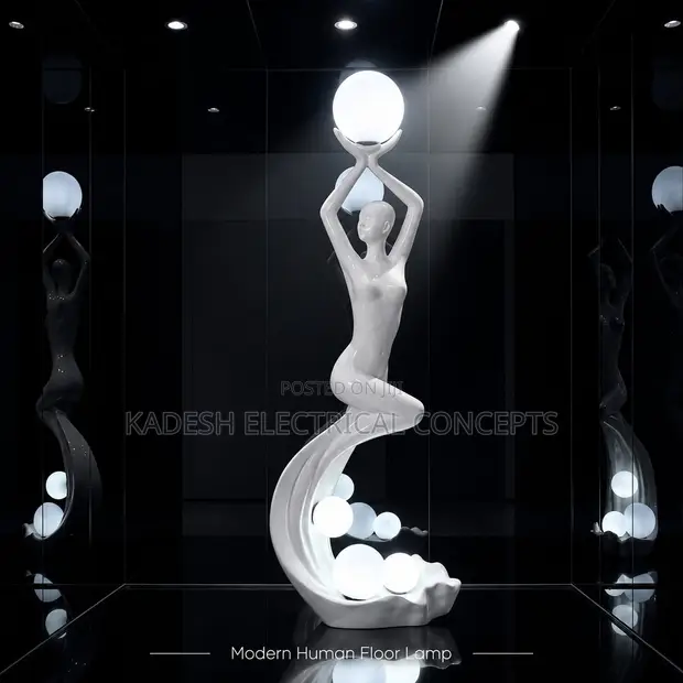 Modern Art Deco Human Sculpture Floor Lamp - 1