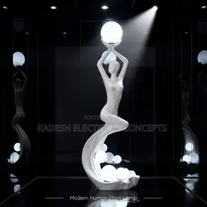 Modern Art Deco Human Sculpture Floor Lamp