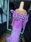 Premium Ready to Wear Lace Blouse & Skirt Set - 2