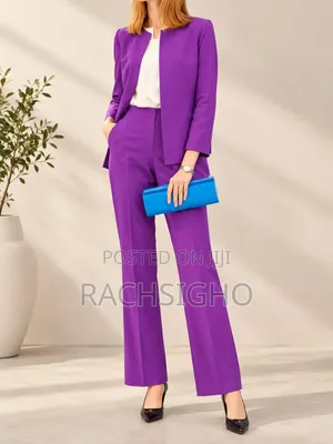 Women's Blazer Wide-Leg Trouser Set