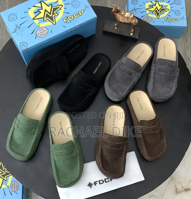 Luxury Suede Mules - Slip On Classic Style - 1
