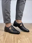 Men's Modern Cross-Strap Buckle Sandals - 1