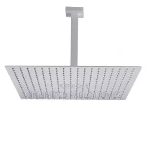 Luxury Matte Black Ceiling Mounted Rain Shower Head