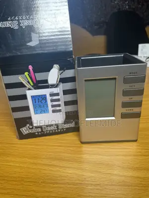 Cube Desk Stand with Alarm Clock