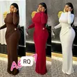 Zara Doguwar Hannu Bodycon Maxi Dress - 2