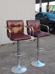 Imported Leather Bar Stools (Each) - 1