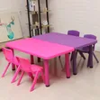 Mothercare Red Plastic Kid's Table and Chairs Set - 1