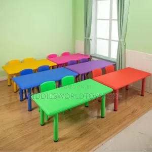 Mothercare Red Plastic Kid's Table and Chairs Set