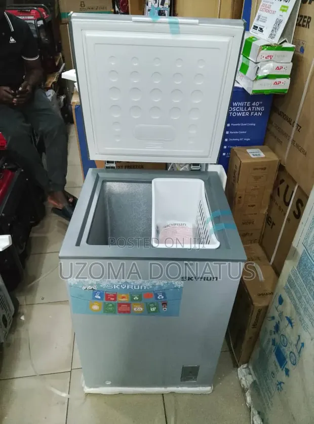 Skyrun Chest Freezer BD-90a - Sabon Abu - 1