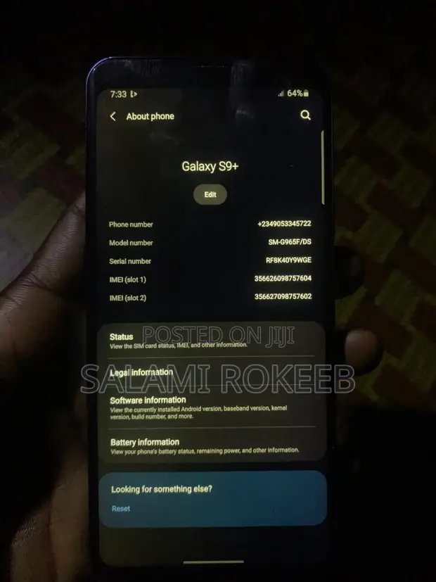 Samsung Galaxy S9 Plus 64GB Blue - 1
