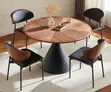 Home Interiors Round Dining Table with 4 Chairs - 2