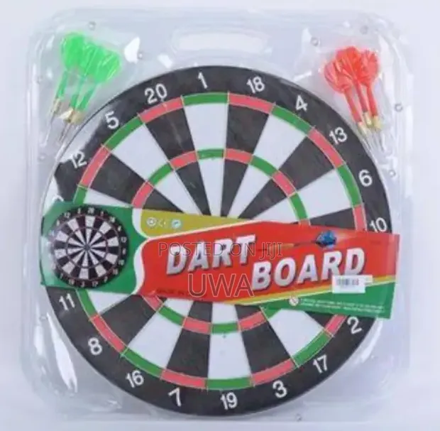 Classic Double-Sided Dartboard Game Set tare da 4 Darts - 1