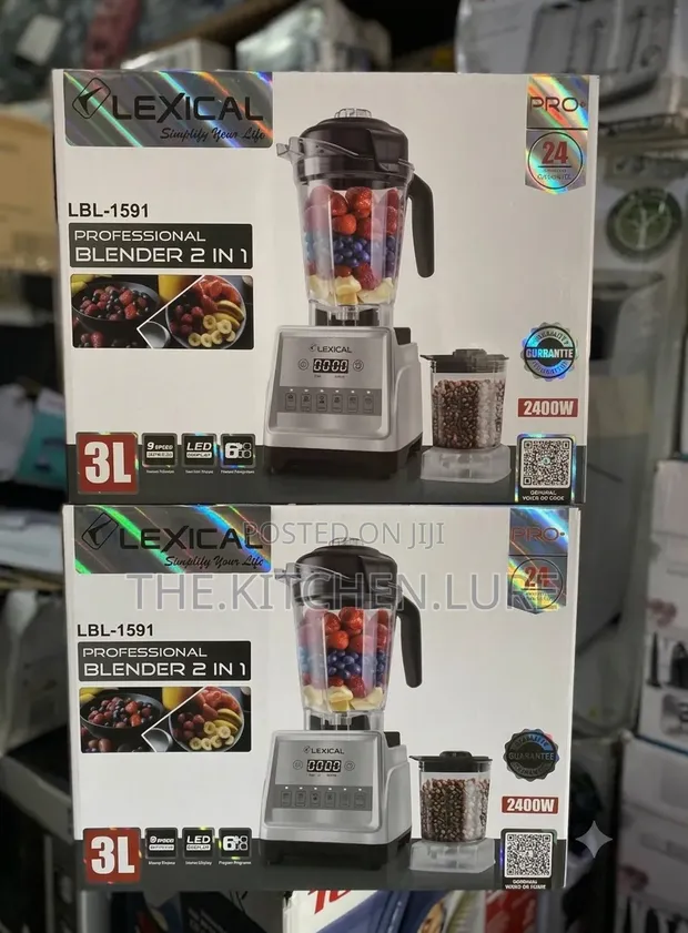 Lexical 3L Heavy Duty 2-in-1 Blender - 1