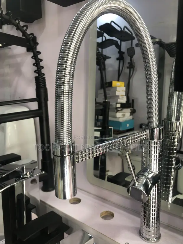 High Quality Kitchen Tap - Steel, 2 Handles - 1