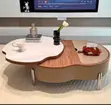 Oval Modern Center Table with Rotating Top - 2