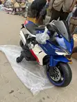 Children's Rechargeable Power Bike - Blue - 3
