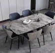 6 Seater Marble Dining Table Set - Luxury - 2