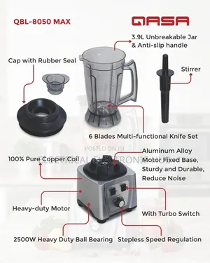 Qasa Babban Blender Mai Amfani da Wutar Lantarki - Sabo