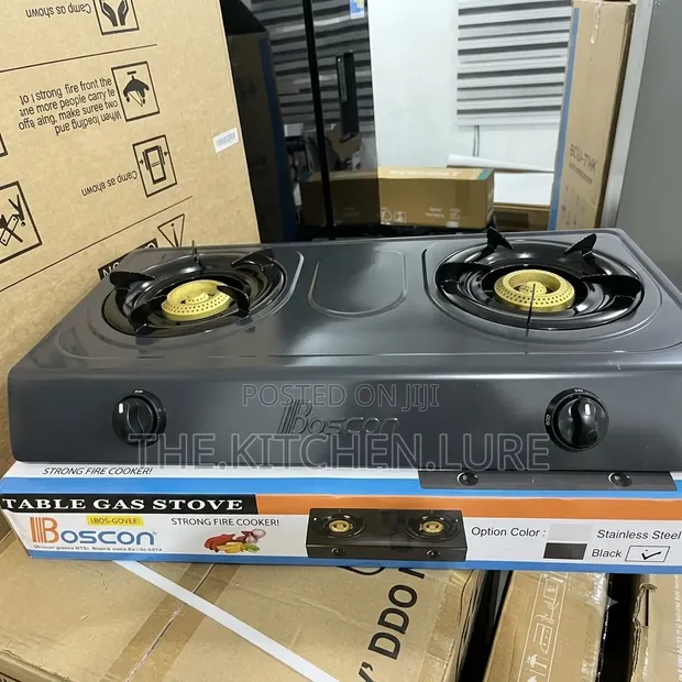 Boscon Double Burner Table Top Gas Stove - 1