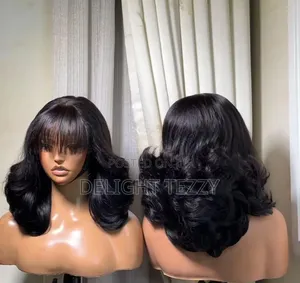 12-Inch 350 Density Full Frontal Bob Wig - Glueless