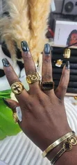 Non-Tarnishing Titanium Steel Men's Fashion Ring - 4