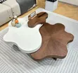 Modern Luxury Center Table - Wood Top Coffee Table - 1
