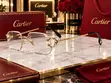 Rimless Sunglasses - Dark Gray Lenses, Gold-Tone Hardware - 4