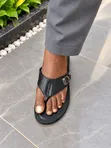 Urban & Chic Leather Palm Slippers - 2
