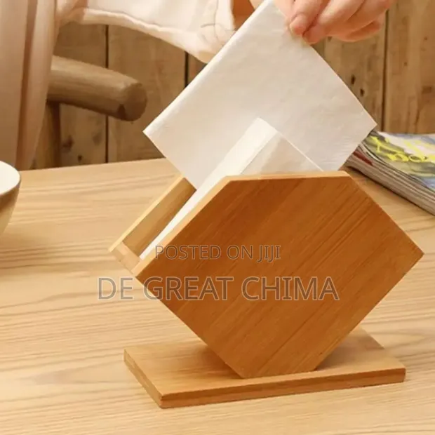 Bamboo Serviette Holder Stand - 1