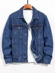 Babban Jaket Ɗin Denim Baƙi (Mata da Maza) - 5