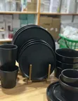 16-Piece Modern Matte Ceramic Dinnerware Set - 2