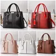 Fashion Handbag - Genuine Leather, Black - 1