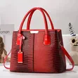 Fashion Handbag - Genuine Leather, Black - 2