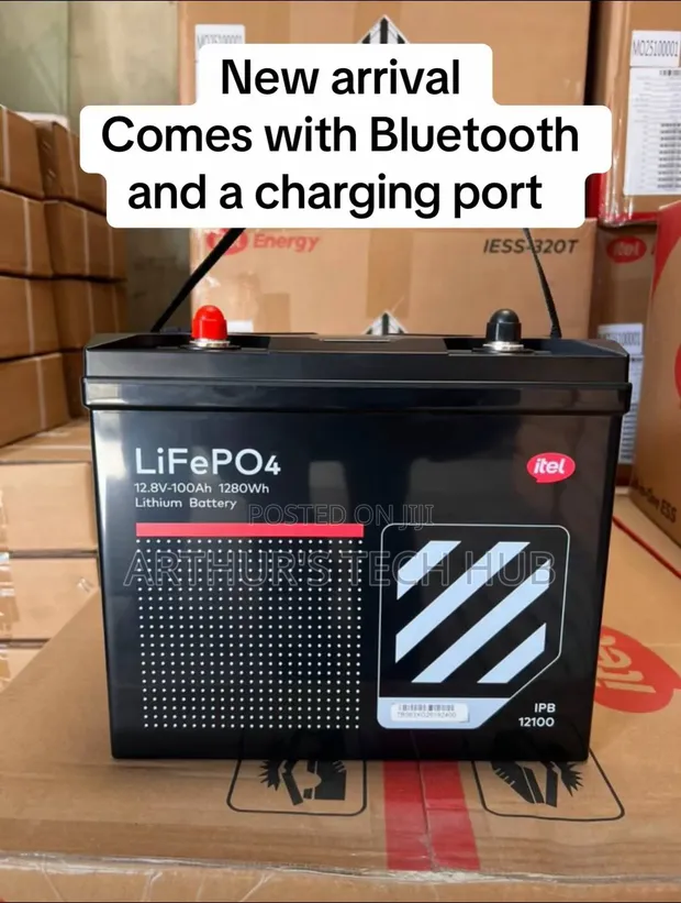 Itel 1.28kWh 12.8V 100Ah Lithium Battery - 1