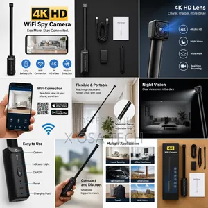 Kyamara Mai Karamin Gida ta WiFi 4K HD
