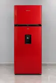 Hisense Red Double-Door Refrigerator with Water Dispenser - 1