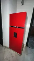 Hisense Red Double-Door Refrigerator with Water Dispenser - 3