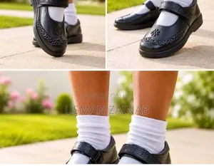 Black School Shoes - Size 28