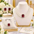 LR Jewelry Set: Necklace, Bracelet & Earrings - 4