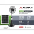 JD Jindian 18-Inch Rechargeable Solar Electric Standing Fan - 3