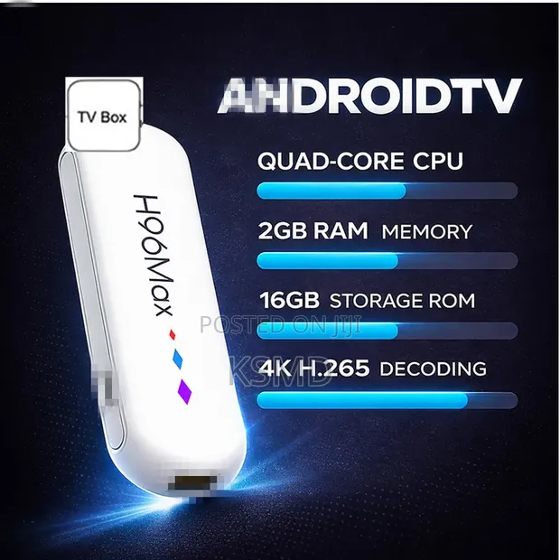 H96 Max Android TV Box 2GB/16GB with Voice Remote - 1