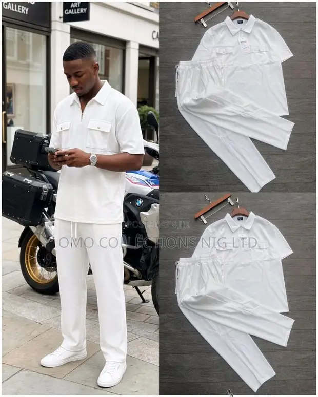 Luxury Men's 2-Piece Set: Polo Shirt & Trousers - 1