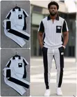 V.V Luxury Men's 2-Piece Striped Polo & Trouser Set - 1