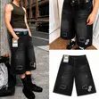 Louis Vuitton JORT Jeans - Black Designer Men's Shorts - 2